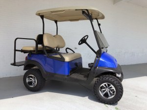 Blue 4 Inch Lift Club Car Precedent Golf Cart 02